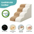 thumbnail image 3 of PetSafe Curved Dog Stairs – Foam Ramp for Small Pets, Non-Slip Ladder for Bed & Sofa with Waterproof Cover, 3 of 5