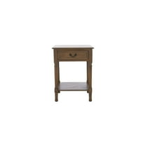 Accent Table 1 Drawer Brown Wood Side Table Modern Classic Decor Living Room Bedroom