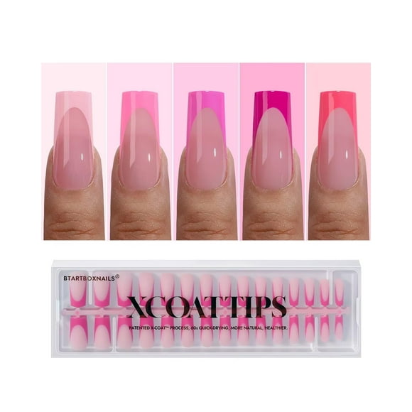 Press On Nails BtartBoxNails XCOATTIPS Pink French Tip
