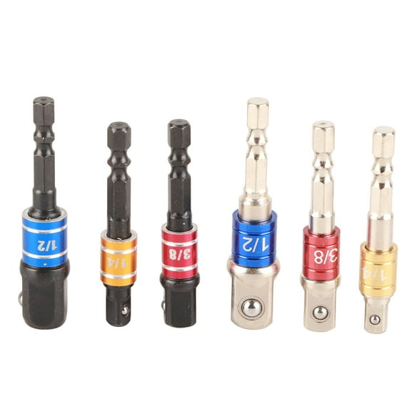 Socket Wrench Adapter Extension Set,6Pcs Socket Adapter Set Socket Wrench Set Socket Adapter Set High Capacity