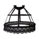thumbnail image 4 of Estilo Vintage mujer 2 aros Pannier enagua ahueca hacia fuera Birdcage Ruffles Underskirt para Cosplay Lolita niñas vestido de novia Accesorios negro Hugo Enagua de alforja para mujer, 4 of 9
