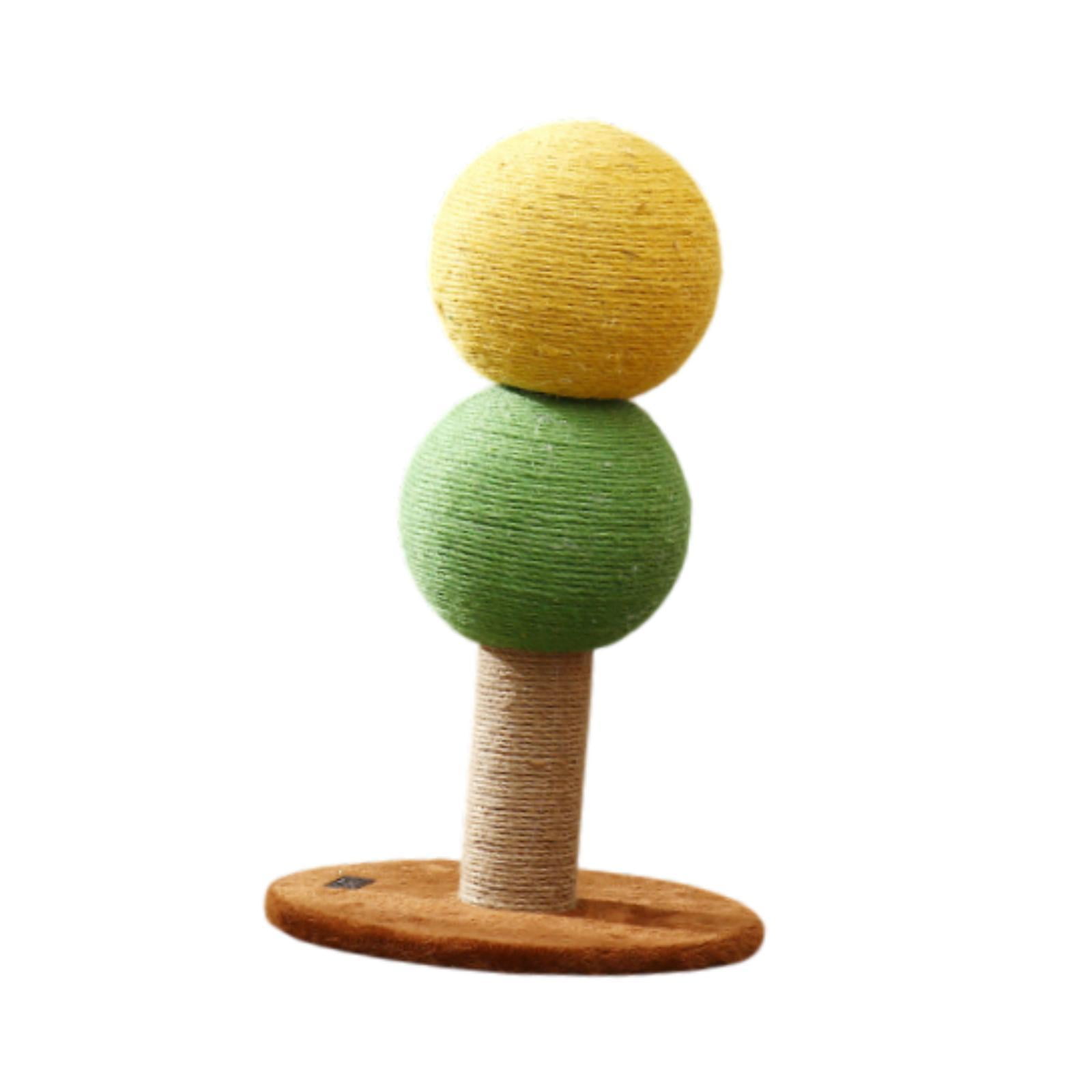 EHJRE Cat Scratching Posts Pet Toys Kitten Scratching Posts Furniture Protectors Kitten Scratching Posts Indoor Cat Sleeping Pet Supplies Double Ball