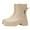 Beige, variant on Women Rain Boots Ankle Rain Boots Waterproof Non-Slip Casual Shoes Short Rain Boots Wide Calf For Gardening Outdoor Work And Everyday Wear Rain Boots
