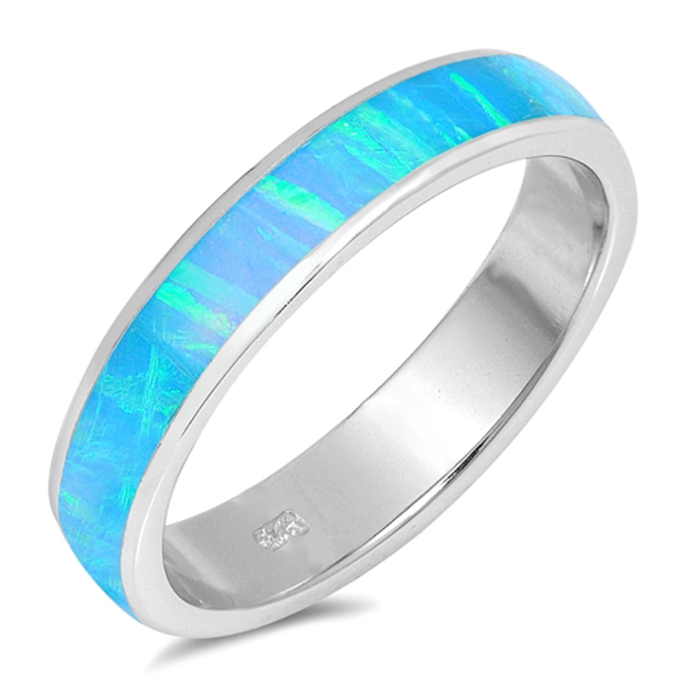 UNIQUE MENS INLAY OPAL RING set in .925 STERLING SILVER FREE SHIPPING !!! 