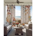 thumbnail image 6 of Thanksgiving Gnomes Blackout Curtains for Bedroom Living Room Darkening Curtains 63 Inches Long Yellow Fall Eucalyptus Fox Pumpkins Window Curtain 2 Panels Set Window Treatment Grommet Drapes 42"x63", 6 of 9