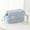 Blue BU, variant on Latrodar Translucent Cosmetic Bag, Cosmetic Bag Set Frosted Translucent With Zipper Handle Portable Travel Bag, Hangable And Handy Cosmetic Bag Pink Art&Craf