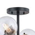 thumbnail image 2 of Vaxcel Orbit 20-in W Bronze Gold Industrial Sputnik Semi Flush Mount Ceiling Light Clear Glass, 2 of 3