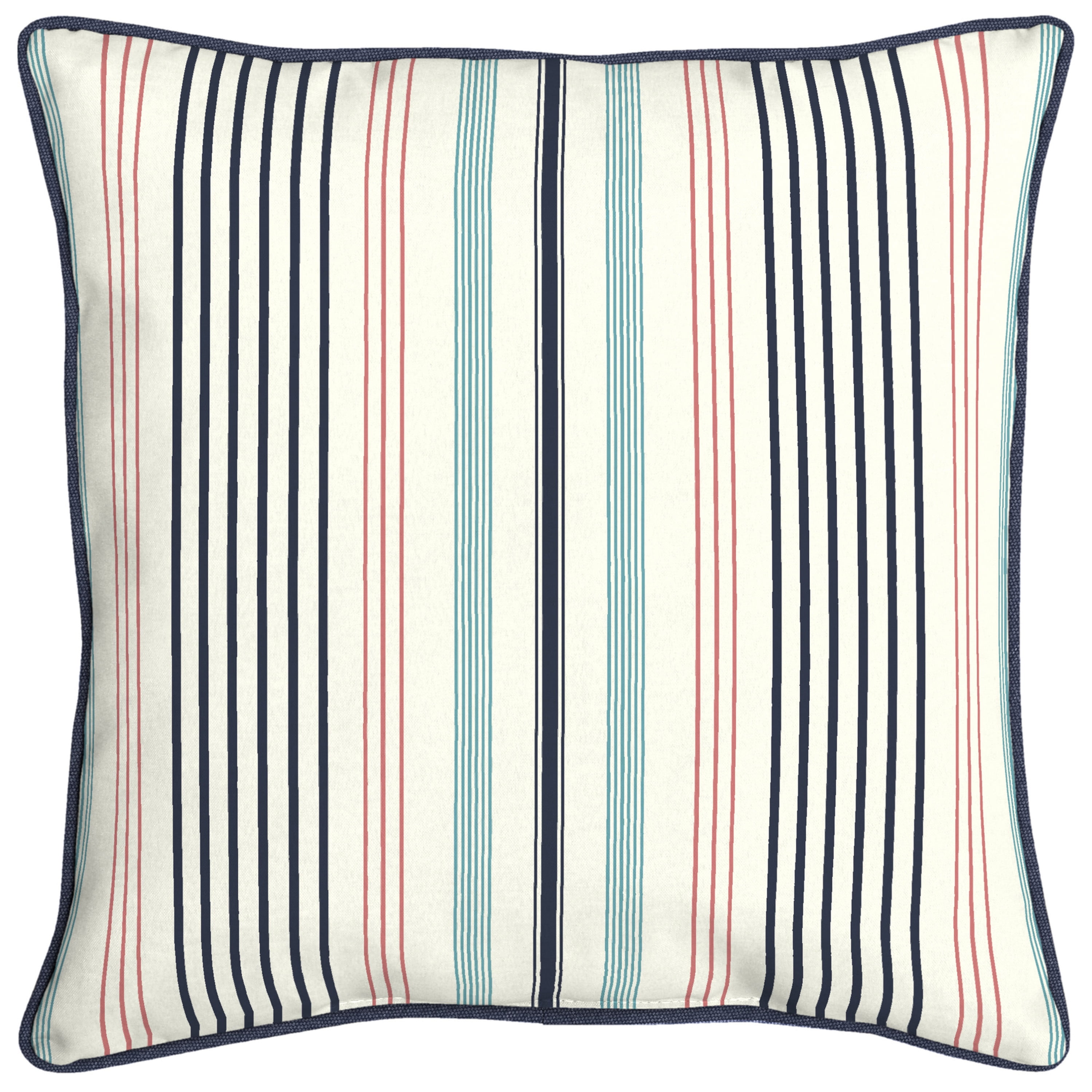 La Jolla Outdoor Striped Water Resistant Square Throw Pillows - Set of 4  Dark Teal/White -, 1 unit - Gerbes Super Markets