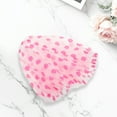 thumbnail image 5 of Unique Bargains 1 Pc Reusable Dots Single Layer Shower Cap for Shower Pink PEVA, 5 of 7
