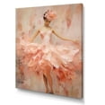 thumbnail image 2 of Designart "Graceful Movements Of A Peach Classical Carnation II" Dance Canvas Art Print, 2 of 7