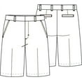 thumbnail image 3 of Classroom School Uniforms Big Kid Flat Front Shorts CR203L, 16, Dark Navy, 3 of 3