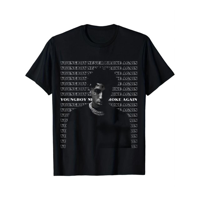 Men's hip-hop star 100% cotton T-shirts - young boys never go bankrupt pattern T-shirts - fashionable cotton shirts, suitable for fans