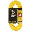 Yellow Jacket 2887 14/3 Heavy-Duty 15-Amp Premium SJTW Contractor Extension Cord with Lighted End, 50-Feet
