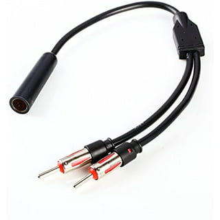 Car AM FM Antenna Adapter Car Radio Stereo Antenna Splitter Cable 1 Male to  2 Female Y Adaptor Connector for Car Truck Vehicle SUV Audio Radio Head