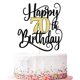 thumbnail image 1 of Cake topper Ruscalin feliz 70.º cumpleaños negro y dorado, 1 of 7