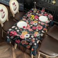 thumbnail image 2 of Rectangle Boho Style Waterproof Tablecloth 60×102 Inch, Bohemian Colorful Floral Reusable Indoor/Outdoor Durable Table Cover for Party Kitchen Dinner Room Decor, 2 of 6