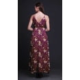 thumbnail image 2 of Bimba Floral Ladies Long Floral PrintÂ&nbsp;Dress Spaghetti Strap V Neck Maxi Beach Wear-Large, 2 of 6