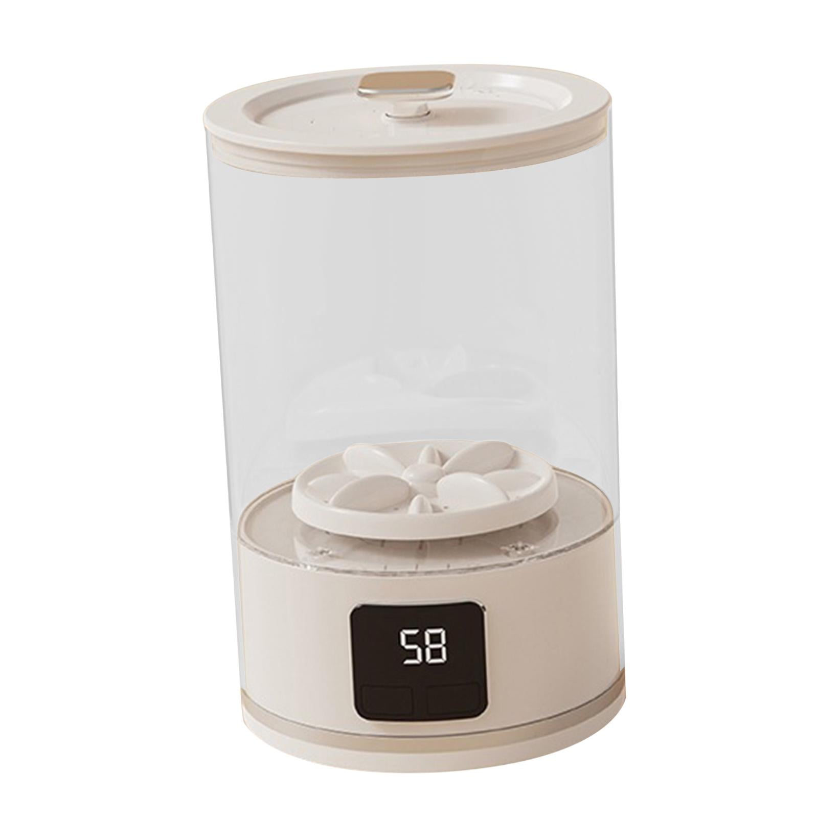 CarpNettore Portable Washing Machine Home Appliances LED Display Quiet Small Washing Machine white