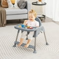 thumbnail image 4 of Infans 4-in-1 Convertible Baby High Chair Feeding w/ Removable Double Tray& Footrest, 4 of 7