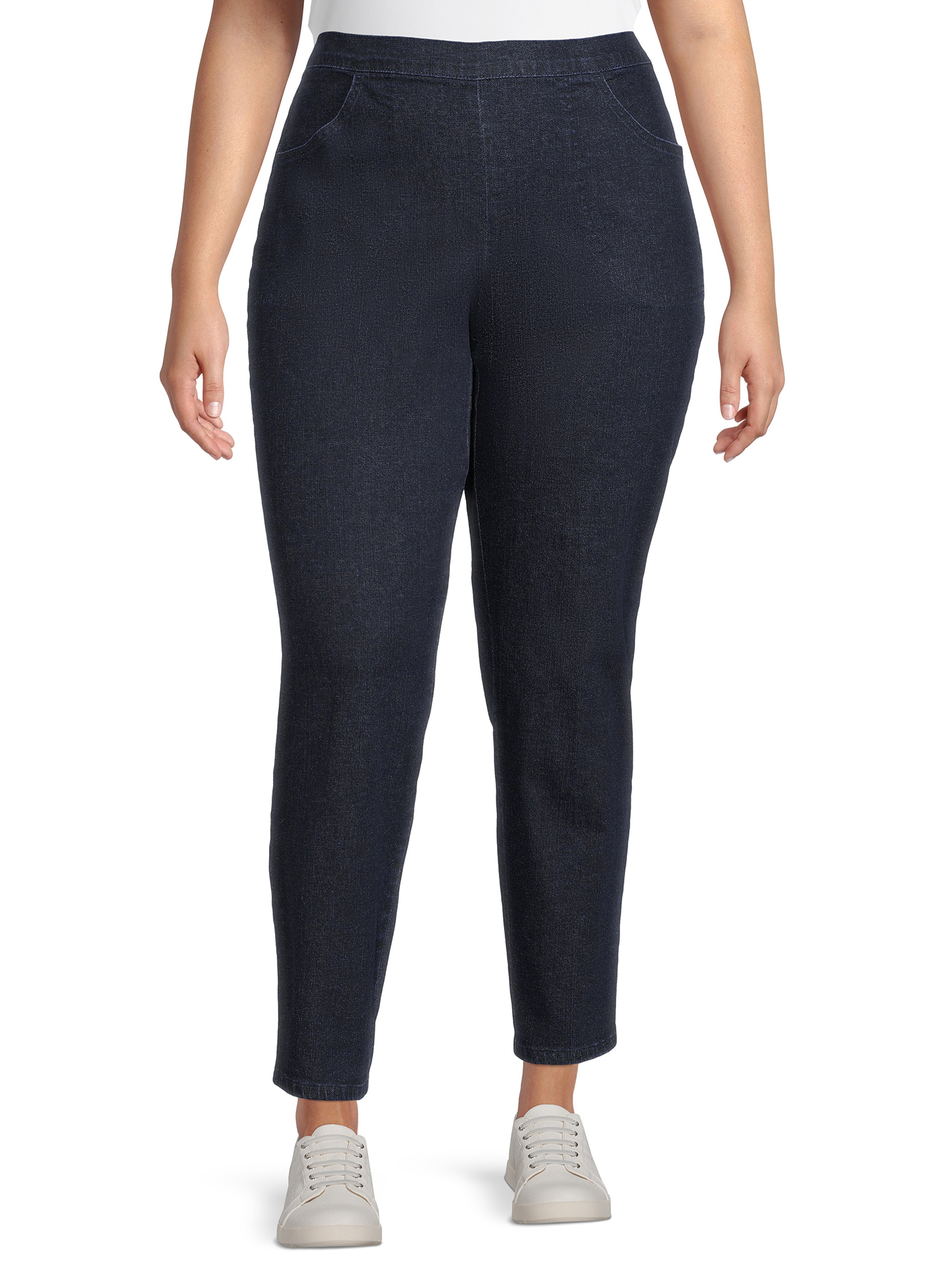 Just My Size Women's Plus Size 2 Pocket Pull On Pant, 2-Pack - image 2 of 6