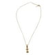 thumbnail image 2 of Collar con dije de oro laminado letra brillos I, 2 of 6