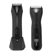 Groin & Body Hair Trimmer for Men Electric Trimmer Pubic Trimmer Body Shaver Wet/Dry Body Shaver Groomer