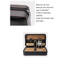 thumbnail image 4 of Caja De Humidificador De Cigarros, Humidificador De Viaje De Cuero De Madera Portátil, Bandeja De Cedro Extraíble, Juego De Humidificador, Caja De Regalo Kearding HA022764-00, 4 of 5