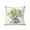 Blue, Yellow, variant on 1 Pack Outdoor Throw Pillow, Summer Lemons Waterproof Pillow with Insert Included, Brown Beige Farmhouse Botanical Linen Decorative Accent Cushion Sofa Pillows for Patio Porch, 16 x 16 In