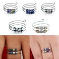 thumbnail image 1 of Alivio de la ansiedad Anillo abierto ajustable Anillos para el pulgar Anillo de ansiedad Cubo giratorio, 1 of 1