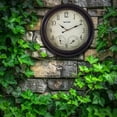 thumbnail image 2 of Taylor 14-inch Metal Garden Clock with Hygrometer and Thermometer, 2 of 3
