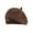 Coffee, variant on Deago Women French Beret Hat Knit Warm Beanie Cap Classic Solid Color Autumn Winter Hats (Khaki)