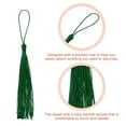 thumbnail image 3 of Uxcell 20Pack 5" Silky Bookmark Tassels with Loop for DIY Craft Accessory, Dark Green, 3 of 6