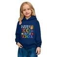 thumbnail image 6 of XAOFW Children's Hoodies Sweatshirts 100 Days Of School Print Fashionable Hoodie Casual Loose Fit Pullover Long Sleeve Hooded Sweatshirt Trendy Cozy Family Gathering Tops, 6 of 7