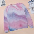 thumbnail image 6 of Sweatshirt For Womens Crewneck Colorful Marble Pattern Hoodies Teen Girls Cute, 6 of 7
