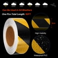 thumbnail image 3 of Uxcell Reflective Tape, 2"x82 Ft Waterproof Reflective Tape Warning Safety Tape Reflector for Trucks, Twill Yellow Black, 3 of 6