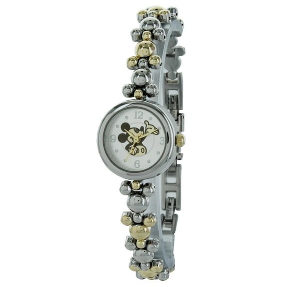 Disney Women's MK8132 Mickey Mouse elegant Two Tone Thin Bracelet Watch