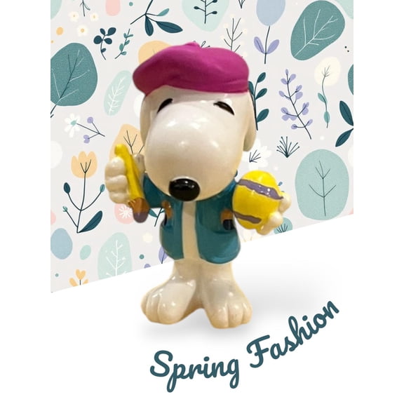 CAKE TOPPER Snoopy Woodstock PVC Figure Figurine Holiday Christmas gift