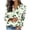 #0060-Green, variant on Pincandy Women's St. Patrick's Day Print Satin Button Down Collared Long Sleeve Shirt