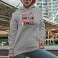 thumbnail image 2 of Distressed Hey Batter Batter Swing - 90s Retro Groovy Wavy Text & Baseball Themed Merch Gift, Heather Grey Hooded Sweatshirt or Hoodie, 3XL, 2 of 5