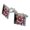 Silver, variant on Christmas Holiday Santa Chimney Magic Square Cufflink Set - Silver or Gold
