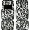 Plasticolor Zebra Wild Skins Floor Mat Set, 4pc