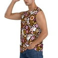 thumbnail image 3 of Daiia Flower Bunny Printed Men's Tank Tops,Casual Soft Sleeveless Gym Muscle Shirts Bodybuilding Tee-X-Large, 3 of 8