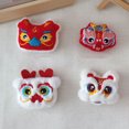 thumbnail image 3 of Kripyery 2024 Year of The Dragon Plush Brooch Lion Awakening Mascot Doll Pin Cute Scarf Hat Clothing Badge Decor Accessories, 3 of 8