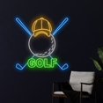 thumbnail image 2 of Handmadetneonsign Golf Neon Sign, Golfer LED Light, Golfing LED Sign, Golf Ball Neon Light, 2 of 5