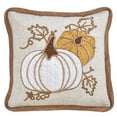 thumbnail image 3 of Fennco Styles Fall Season AppliquÃ© Knit Harvest Pumpkin Jute Embroidered, 3 of 16