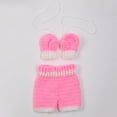 thumbnail image 5 of TRINGKY Newborn Baby Photo Photography Prop Costume Boxing Gloves Shorts Crochet Knit, 5 of 11