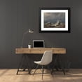 thumbnail image 4 of Gottfried Seelos 24x18 Black Modern Framed Museum Art Print Titled - Sealing off the Coast of the Island of Melada, 4 of 5