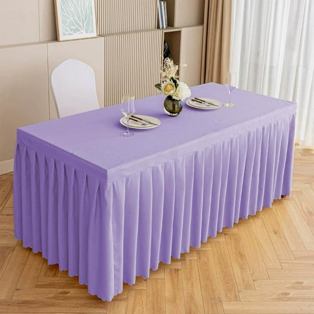 Feltree Plastic Rectangle Table Cover 47x16x30 Inch Wipe Clean for Party Events and Celebrations