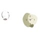 thumbnail image 1 of Portabotellas de vino,Soporte para botellas de vino,soporte para botellas de vino,estante de hierro,Decoración de gabinete de vino tinto de regalo de barra de cocina,Reloj de pared,Reloj de, 1 of 8
