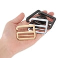 thumbnail image 4 of Uxcell 4Pack 1.5" Metal G-Hook Buckles Adjustable Flat Tri-Glide Buckles, Dark Grey, 4 of 6